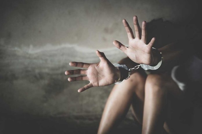 1667982298 featured image Handcuffed person reaching out in distress.