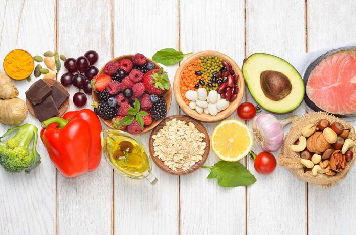 687548764 featured image Assortment of healthy foods on wooden background