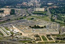 Pentagon Bombers DEPLOYED—What Happens Next? Aerial view of the Pentagon building and surrounding area.