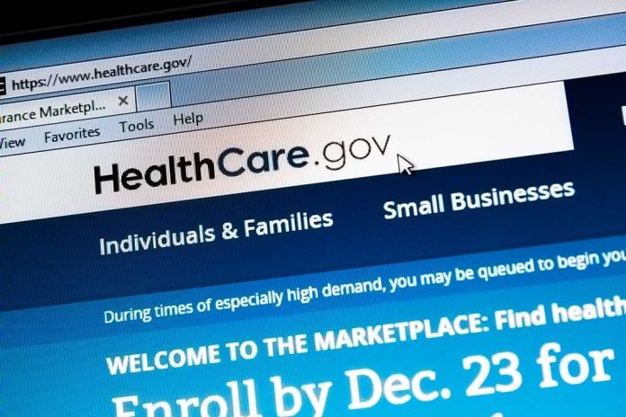 shutterstock_166171757.jpg Screenshot of the HealthCare.gov website with enrollment information