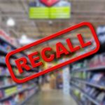 URGENT Recall Announcement—Do NOT Consume! Recall warning over blurred grocery store aisle