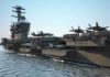 Trump Deploys AIRSTRIKES – 66 Killed Aircraft carrier deck with jet planes.