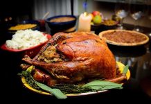 Toxic Metal Scare: Thanksgiving Staple UNDER FIRE A beautifully roasted turkey on a festive table surrounded by side dishes and decorations