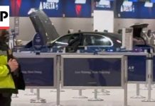 Car RAMS Into Airport Terminal – Six Down! Car RAMS Into Airport Terminal - Six Down