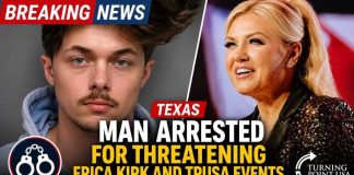 Texas Man Arrested After Alleged Threats Against Erica Kirk And TPUSA Event