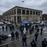 6 Shot During Midnight Massacre! Police officers and FBI agents at a crime scene with a drone overhead