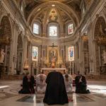Two HISTORIC Catholic Churches Set On Fire – France BURNS! Individuals kneeling in prayer inside a grand cathedral