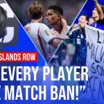 Disgusting Banner Flown During World Cup Game FIFA under pressure to punish Argentine players over Falklands sign