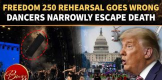 Trump's Freedom 250 HORROR: Dancer BARELY Escapes As Stage Falls Apart Mid-Rehearsal | CAUGHT ON CAM