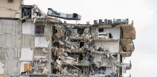 Body Found On Dem Congresswoman’s Property! Partially collapsed apartment building with exposed rooms and debris