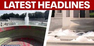 What Vandals Did to WW2 Memorial is DESPICABLE WWII Memorial spray painted, soap poured in fountains