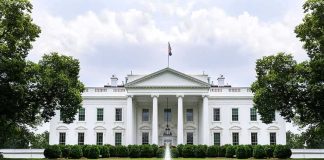Trump Floats Restoring FORGOTTEN FDR White House Pool The White House with fountain and red flower bed