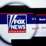 Fox News website logo under magnifying glass