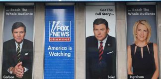 Fox News Makes Rare Blunder – Shocking Clip Aired Tucker Carlson and Bret Baier on large Fox News promotional posters