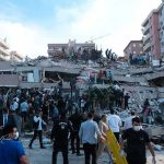 Death Toll Over 1,500 – Rescuers Getting Desperate! Rescue workers and civilians on collapsed building after earthquake