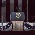 Half of Democrats STILL Call Trump Assassination Staged! Presidential podium with microphones and teleprompters
