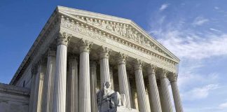 Rival SCOTUS Justices Unite In Landmark Civil Case Supreme Court building with Corinthian columns