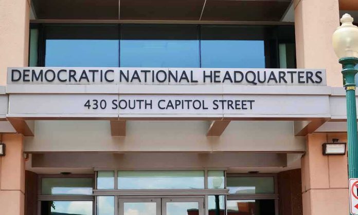 shutterstock_1446217424 Entrance to Democratic National Headquarters building