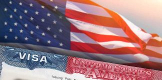 Wild Visa Scam Had People Paying to Be Robbed! US visa document with American flag in background